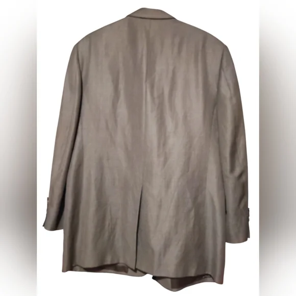 Brooks Brothers Men's Blazer Jacket Size 43R Tan Made In Italy